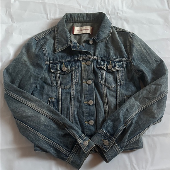 💙 Sunday Best Blue Denim Jacket by Aritzia – Women’s Size Small - Picture 5 of 8